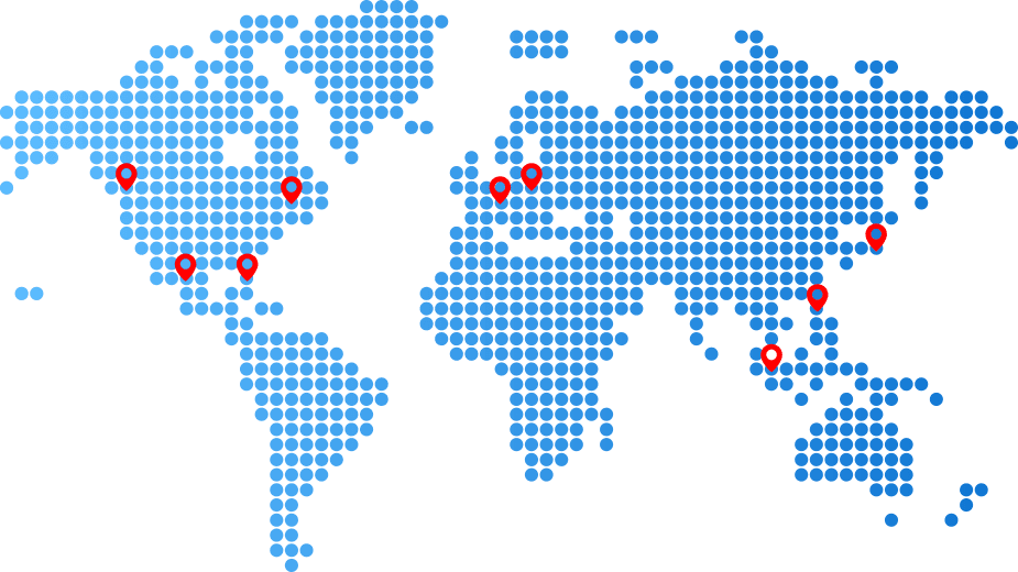 Papyrus VIP Global Network Map With DDoS Protection the Points Of presence Locations